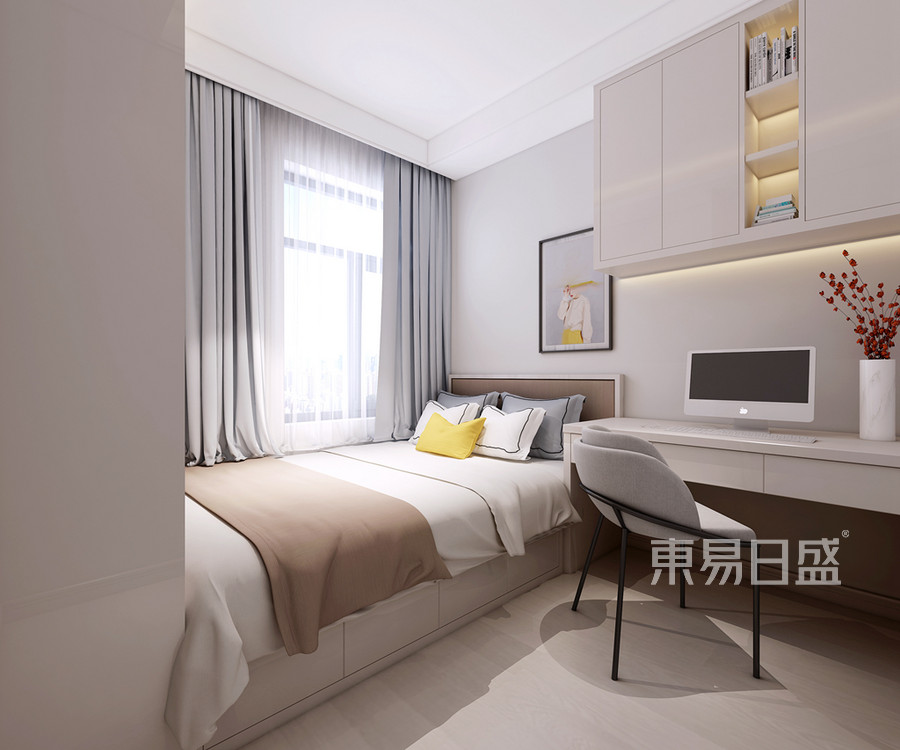 现代新极简风格儿童房装修设计效果图_2019装修案例
