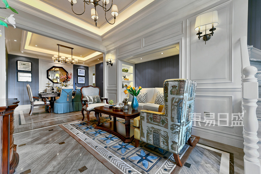 大户型客厅装修大空间怎么设计-上海别墅装修设计