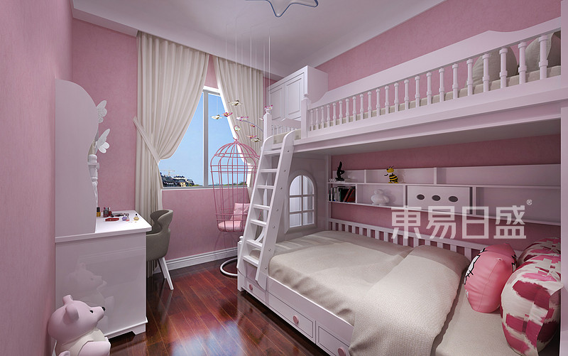 女孩儿童房效果图，10款专为女孩设计的房间