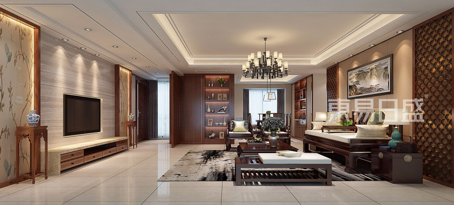深圳客厅装修效果图 新中式风格设计