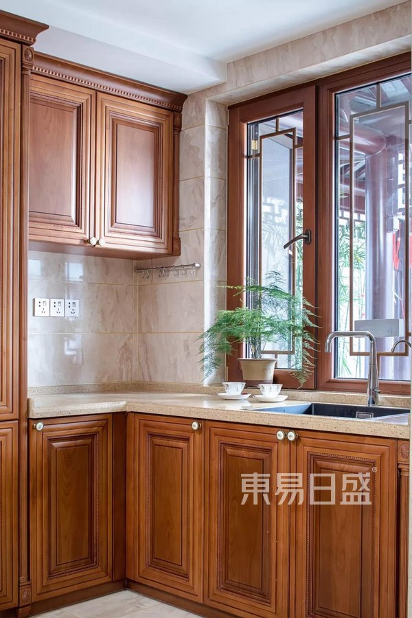中式厨房实景图