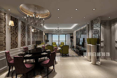 东海国际公寓185平-欧式装修设计风格-高端装修案例展示