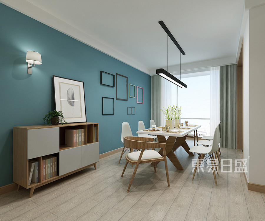北欧装修风格餐厅效果图