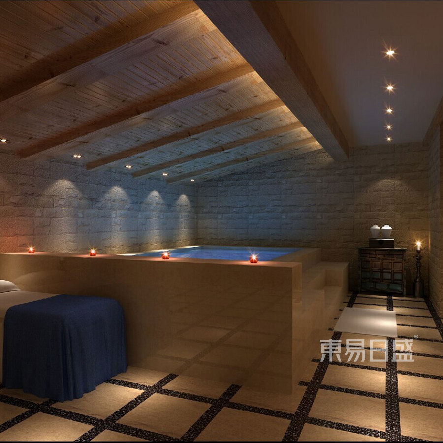 男士水疗效果图_2019装修案例图片-东易日盛装饰集团