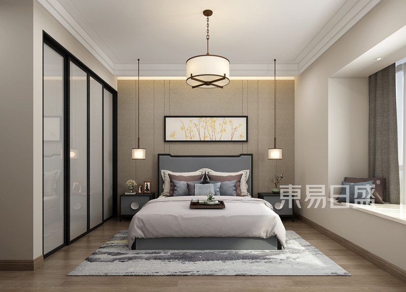 沈瑶设计案例135㎡现代新中式卧室