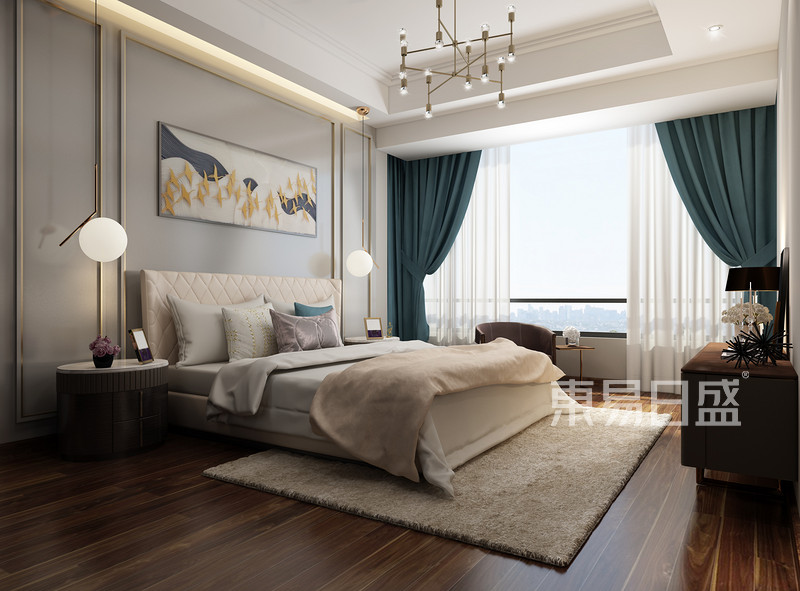 沈瑶设计案例135㎡现代轻奢卧室