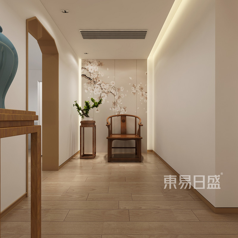茶室装修效果图 新中式风格装饰设计