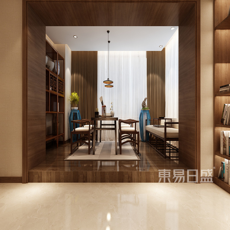 三层书房设计师简洁大气自然