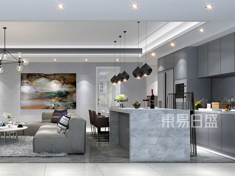 龙湖紫宸143㎡四居室现代风格案例