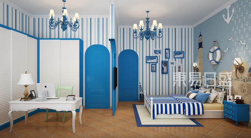 地中海风格儿童房装修图片