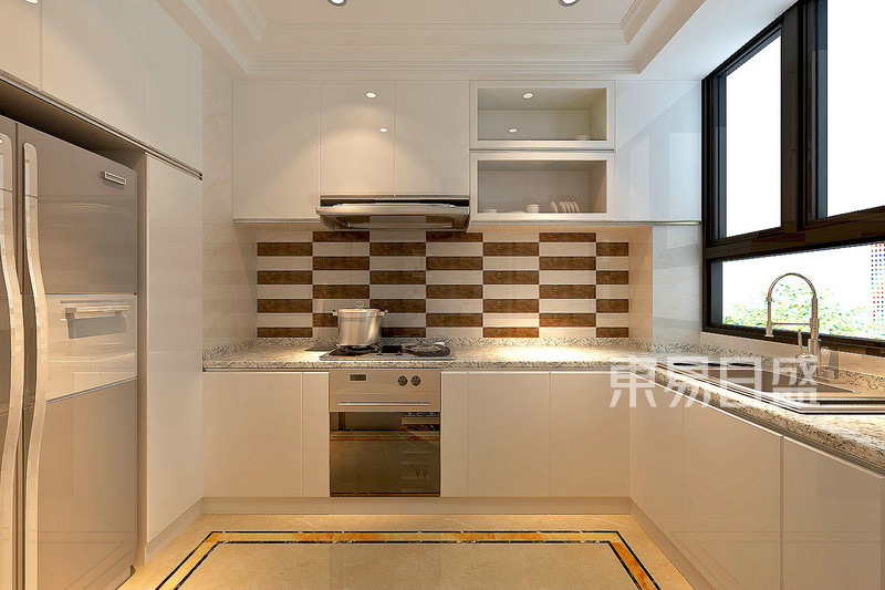 厨房采用L型橱柜设计技巧及装修注意事项