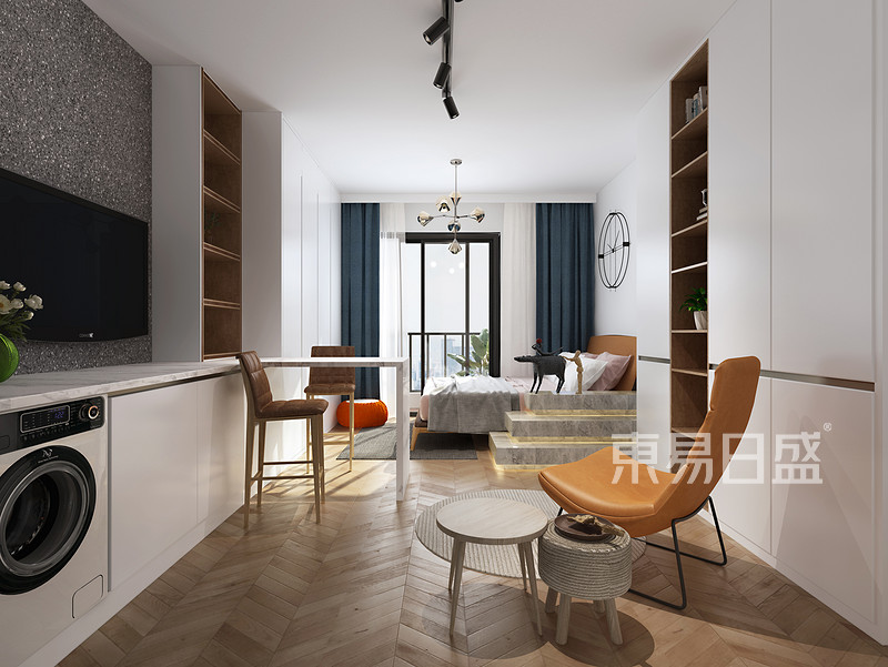 29平米单身公寓客厅装修设计效果图