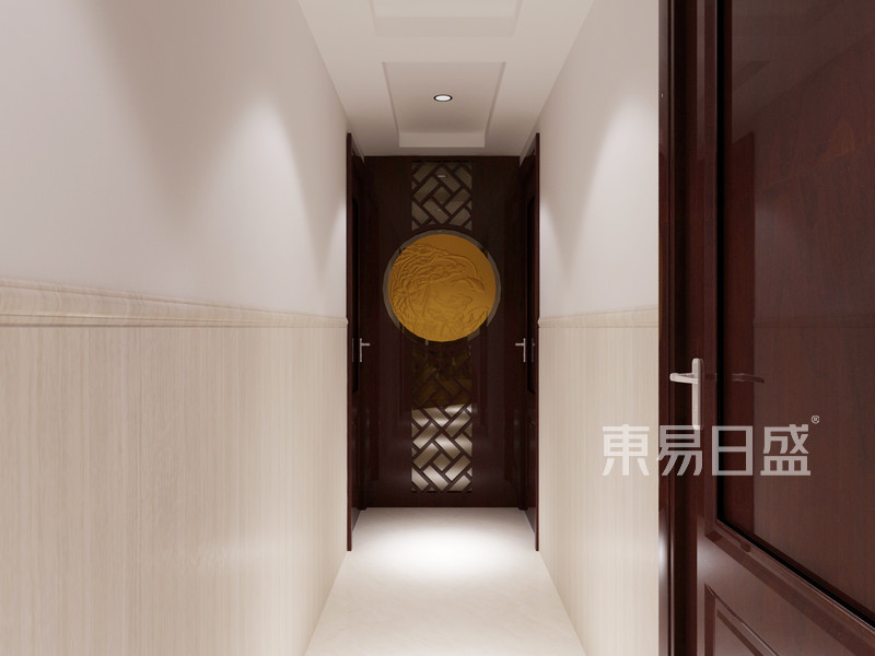 新中式装修典范案例走廊