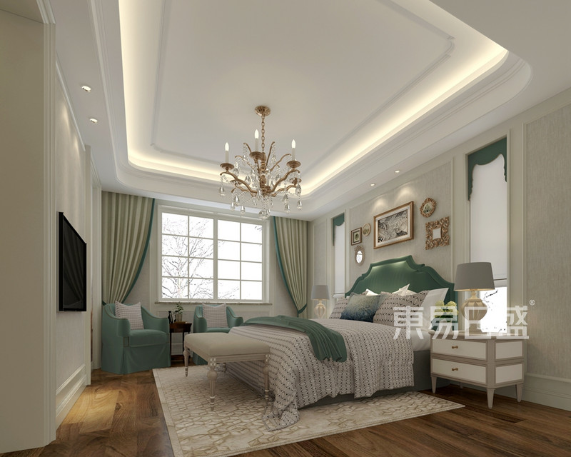 欧式古典风格卧室装修效果图