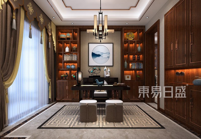 600平新中式风格别墅装修设计，雅致东方，惊艳了岁月
