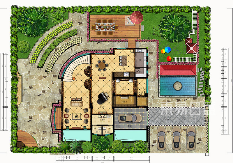马可波罗半岛 新中式风格户型解析 别墅 450㎡