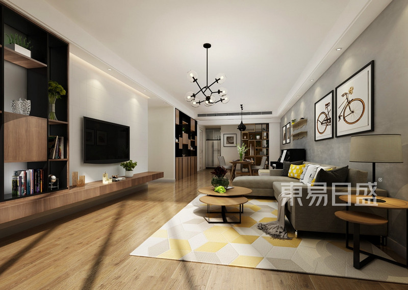 博林天瑞3C户型解析客厅现代简约设计