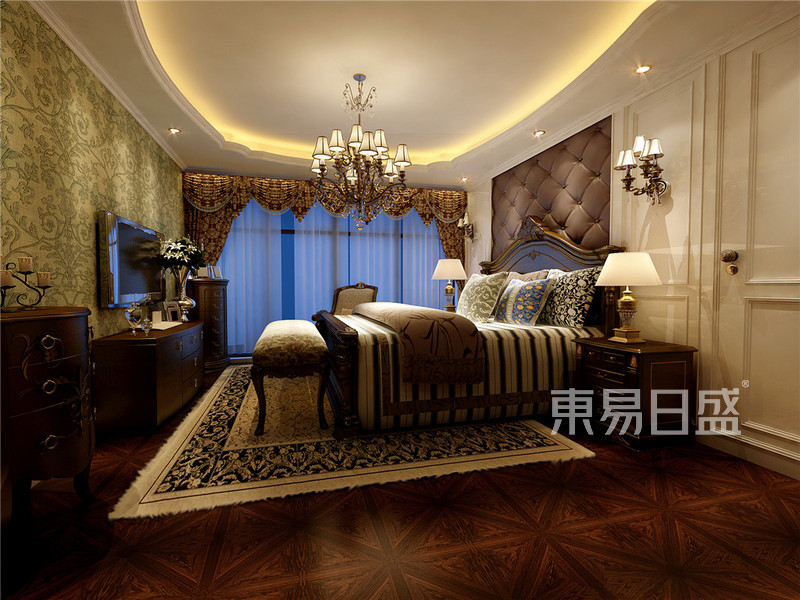 西水东二楼卧室  传统美式  350平米 