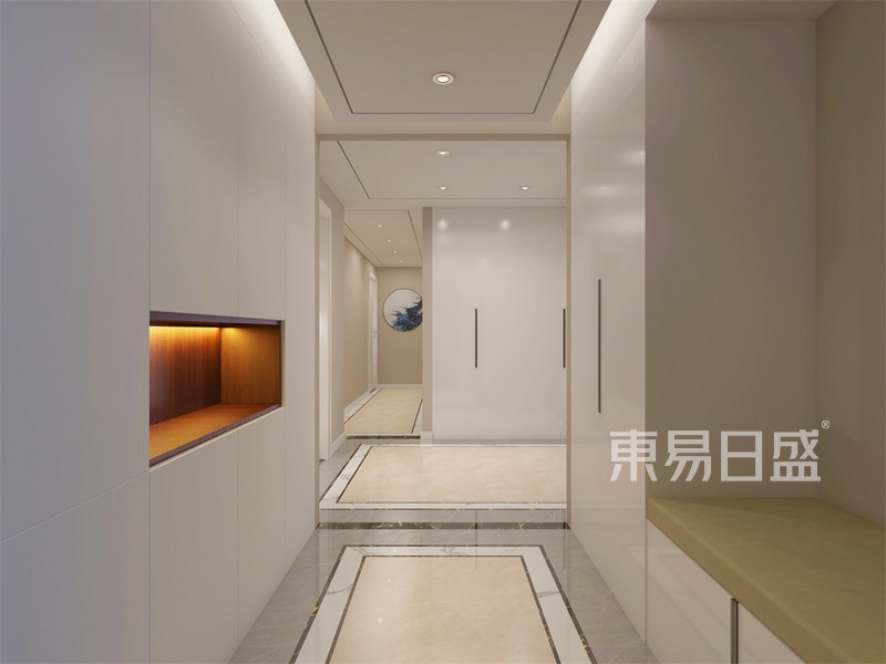 新中式风格-门厅装修效果图