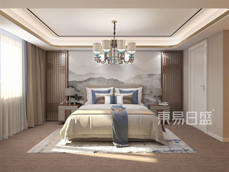 新中式风格-卧室装修效果图