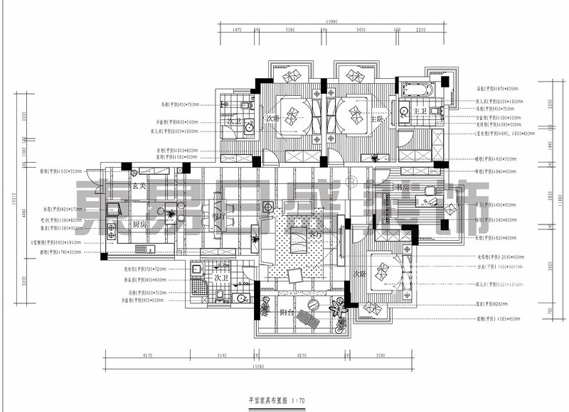 中间建筑-新古典-160平米户型解析