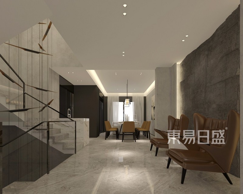 长沙珠江郦城璞墅360平米现代风格户型解析