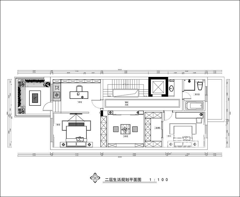 名门紫园—现代新中式风格—545㎡别墅—户型解
