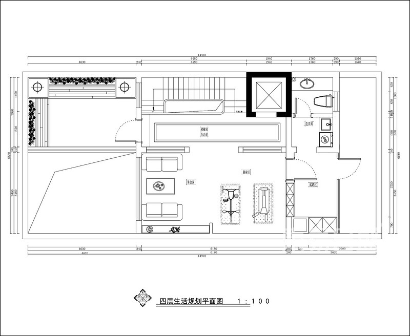 名门紫园—现代新中式风格—545㎡别墅—户型解