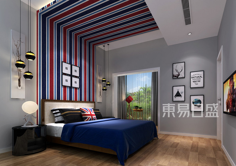 贝蒙天地别墅+440平米+欧式风格，卧室效果图