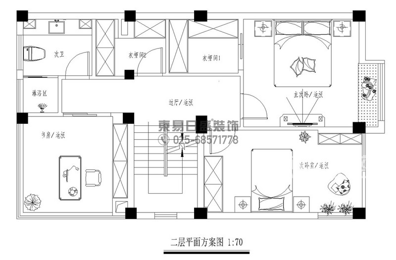 武夷绿洲联排二层平面-Model.jpg