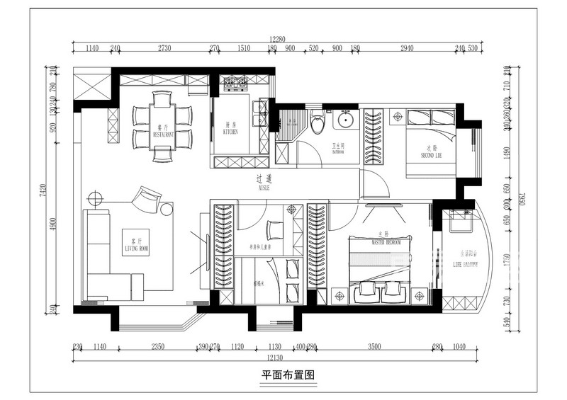 宝珠花园平面布置图