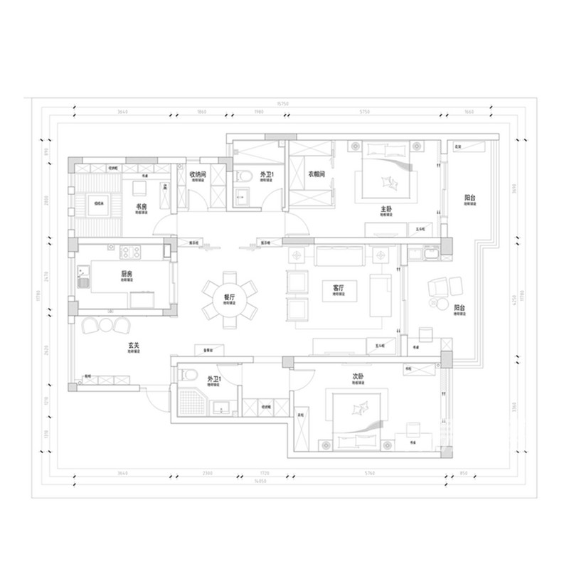 金科世界城 中式风格 170平米
