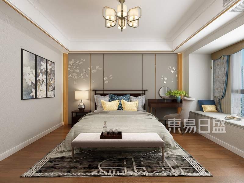 佛山162㎡房子中式卧室装修