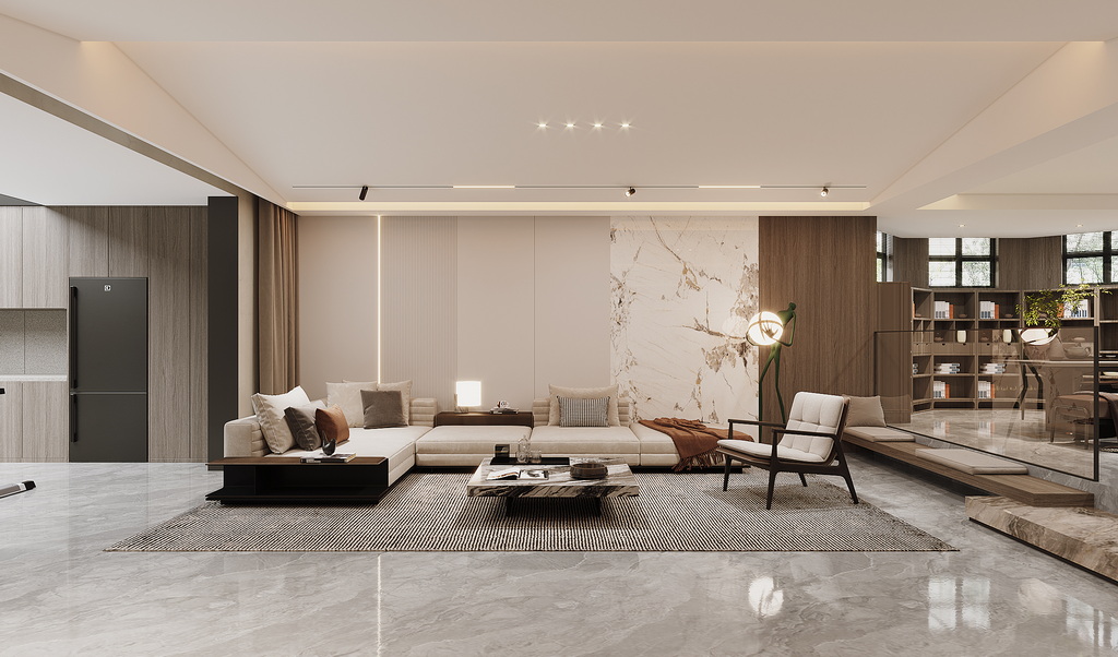 现代简约装修风格的客厅配怎样的沙发