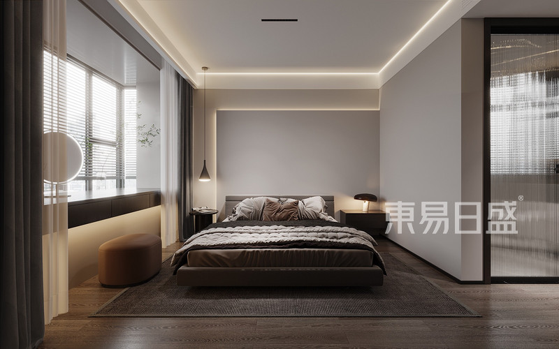卧室现代简约风格设计效果图