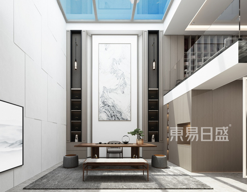 新中式家装设计效果图 