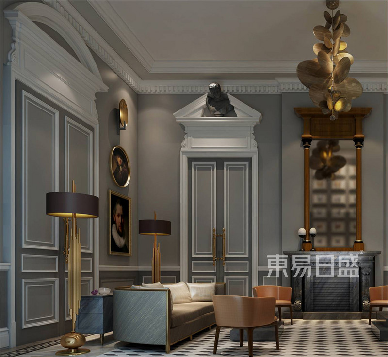 法式风格客厅温柔的颜色静静融合