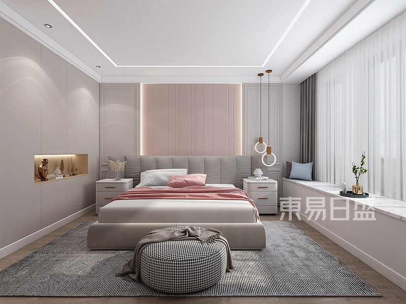 卧室现代简约风格设计效果图