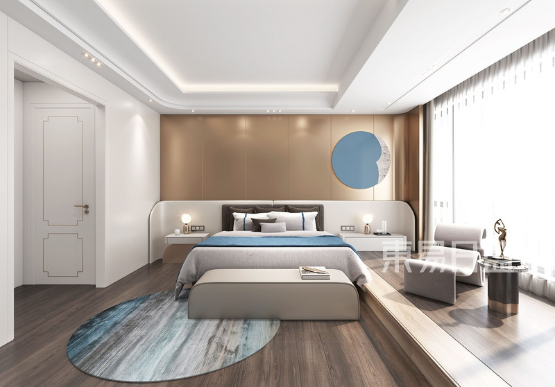 跨界极简新中式风格-卧室装修效果图