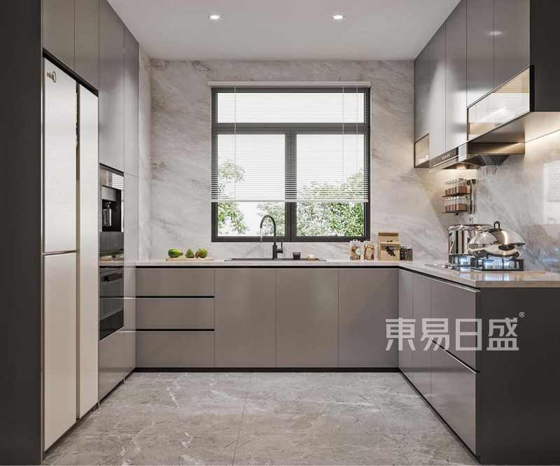 壹亮马-186平米四室两厅-现代轻奢风格-厨房