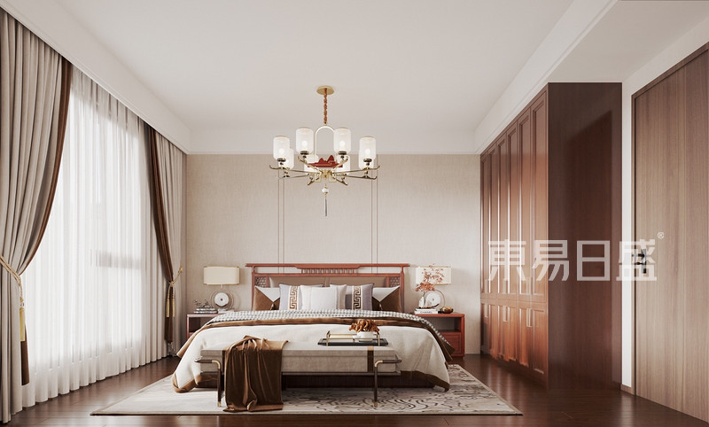 金泽国际人才公寓-新中式风格设计案例 110㎡户型解析
