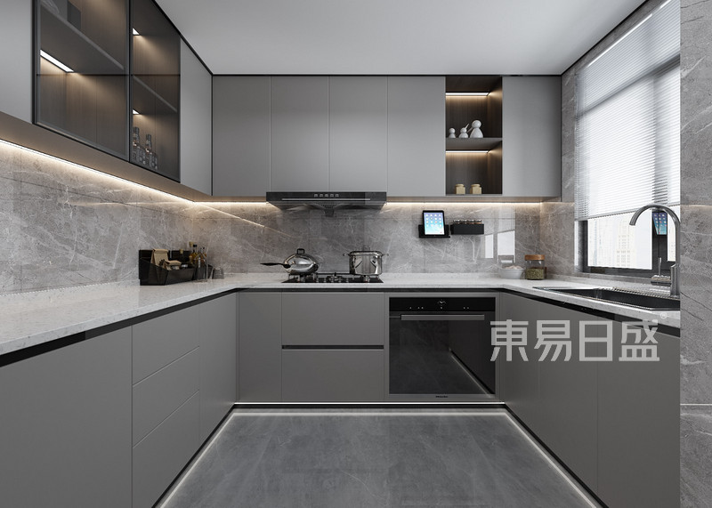 现代新中式风格厨房装修设计