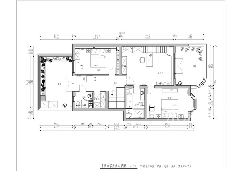 万泉新新家园-360平米复式-新中式风格-户型图