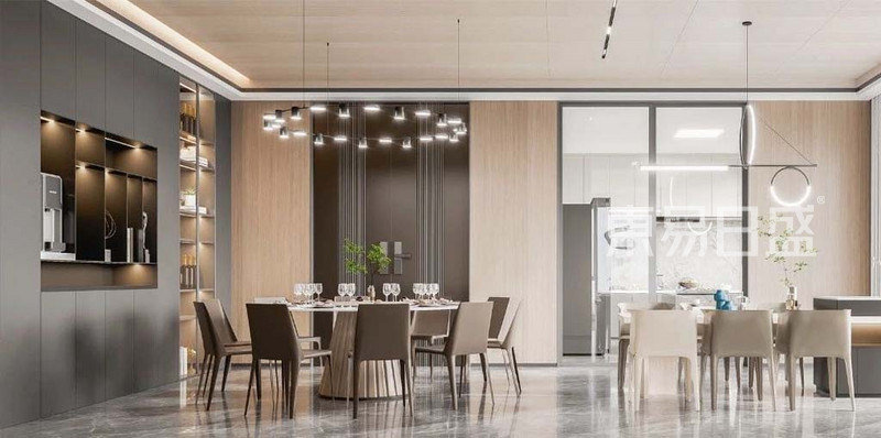 博雅西园-150平米三室两厅-现代简约风格-餐厅