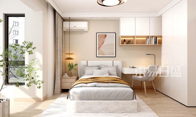 万科新里程-120平米三室两厅-现代日式风格-卧室