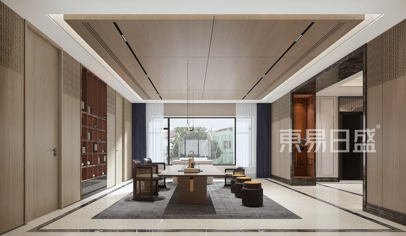 长沙1200平米新中式风格自建别墅户型解析