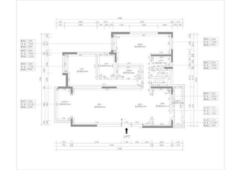 海伦湾二期 163㎡ 三室两厅装修设计 现代中式风格户型解析