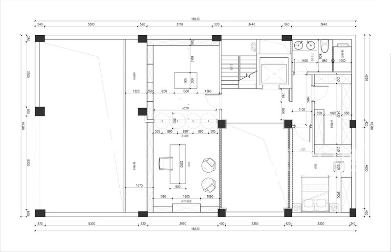 泰禾福州院子新房装修-550平米别墅轻奢新中式风格案例-10室3厅7卫户型解析-负一层