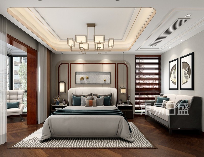 武汉世界城加州阳光-150平米卧室装修