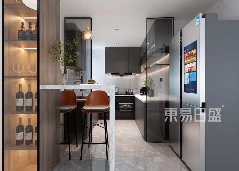 和悦华锦-89平米平层-现代风格-厨房